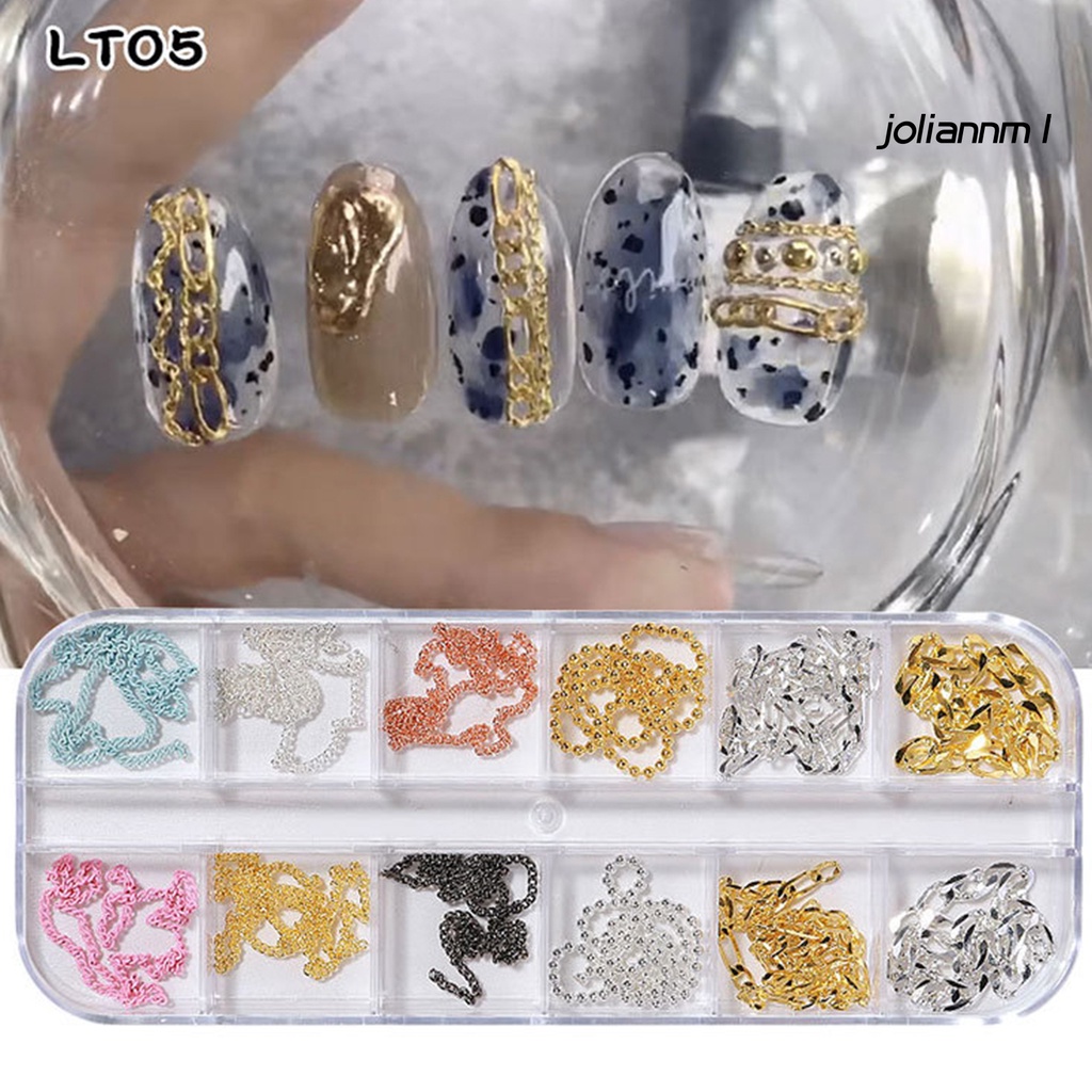 Set 12 Phụ Kiện 3d Trang Trí Móng Tay