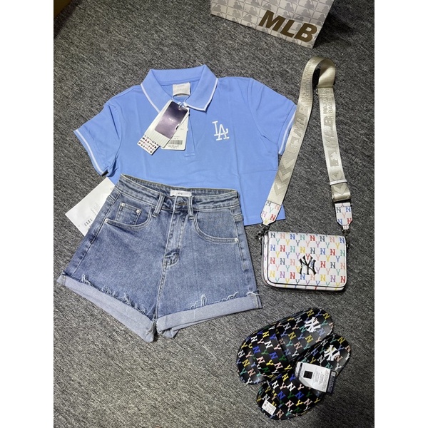 | Ảnh Thật | Áo Croptop Polo M L B 2 Màu
