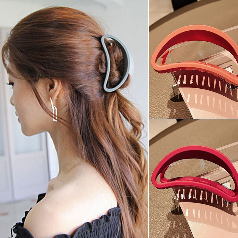 Kẹp Tóc Nhiều Màu Sắc Thiết Kế Đơn Giản Chống Rơi Phong Cách Hàn Quốc Cho Người Lớn