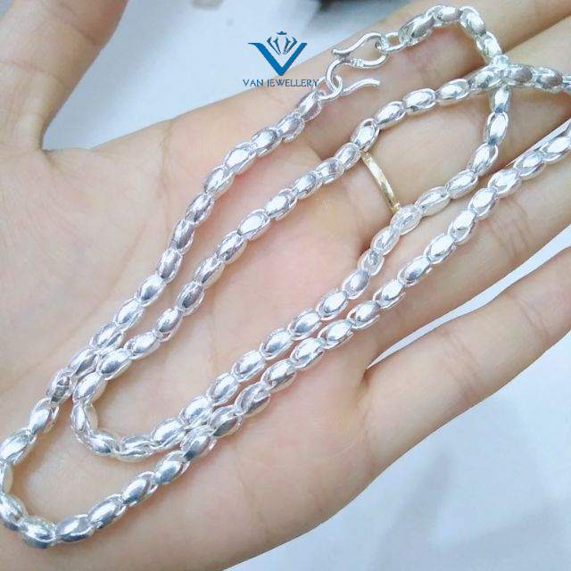 Dây chuyền bạc dây Hoa Gạo bạc ta (trẻ con và người lớn)_ Van jw