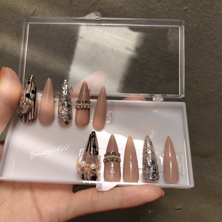 Nail box/Móng thiết kế tặng kèm keo dán và dũa mini
