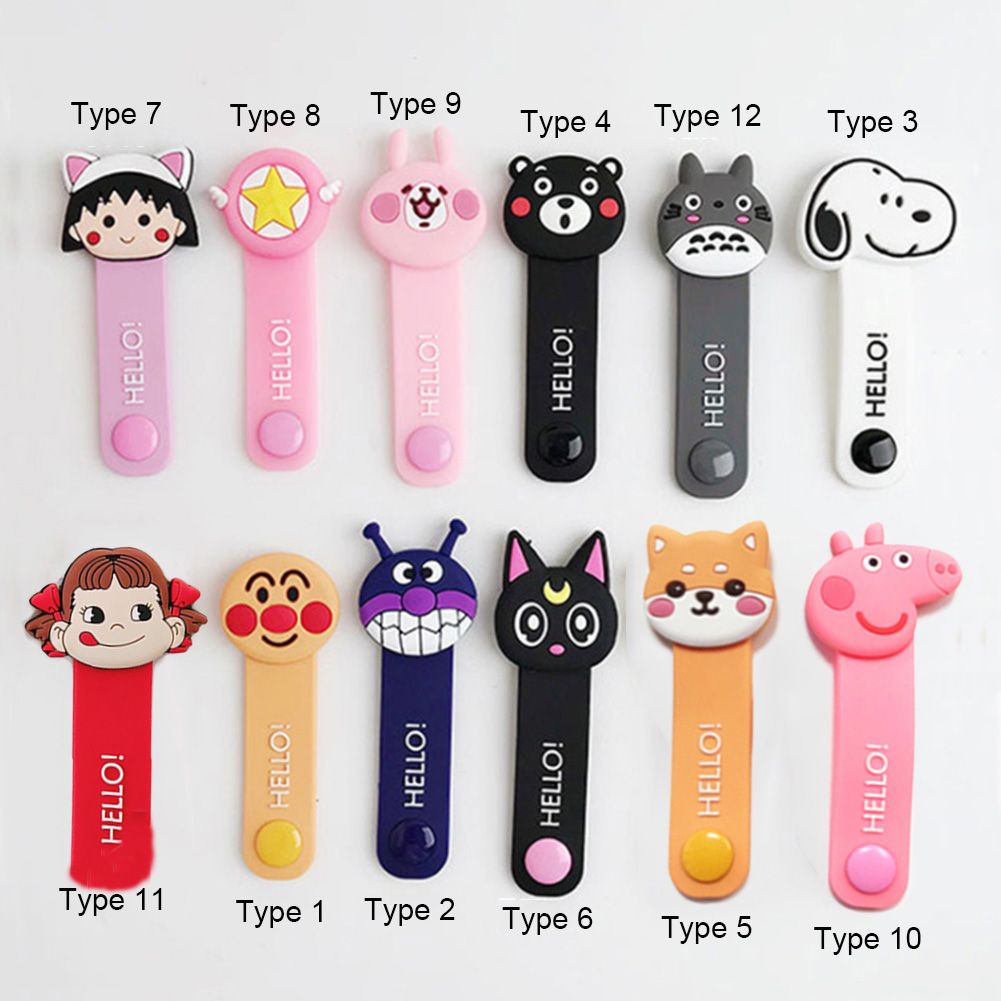 Dây quấn cáp/ tai nghe gọn gàng kiểu hoạt hình xinh xắn