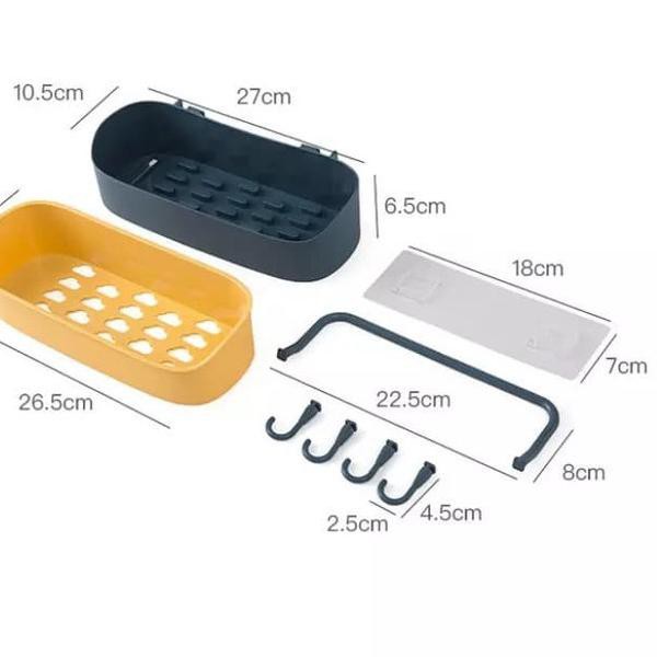 Kệ Đựng Gia Vị Treo Tường L9S Hình Vuông Tiện Dụng Cho Nhà Bếp / Nhà Vệ Sinh | BigBuy360 - bigbuy360.vn