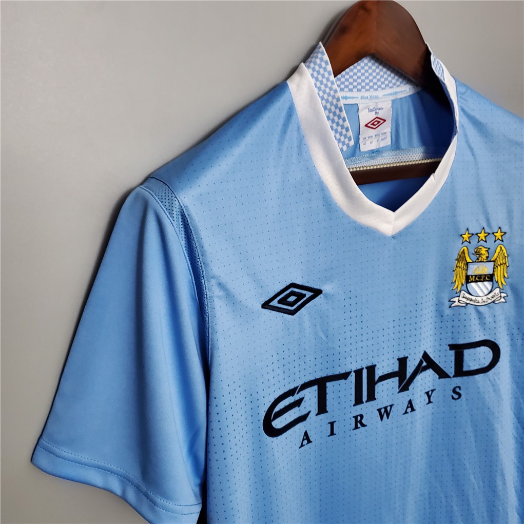 Áo Bóng Đá Đội Tuyển Manchester City 11-12 Phong Cách Retro