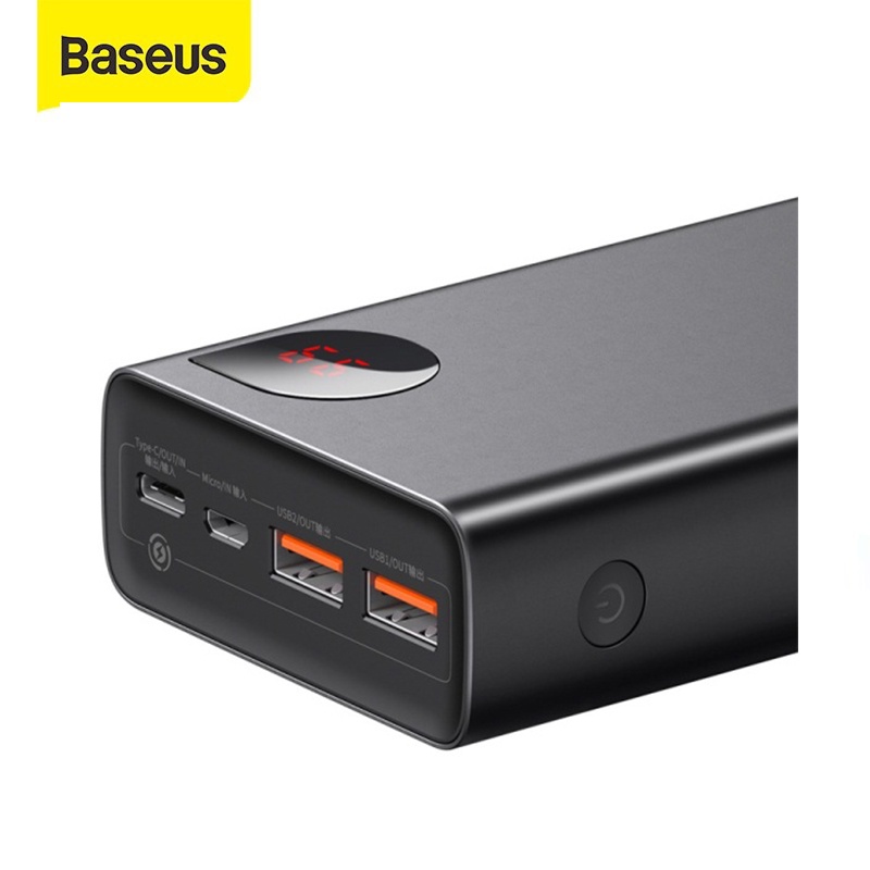 Pin dự phòng sạc nhanh Baseus Adaman Metal Digital Display Quick Charge Power Bank (65W, 20000mAh, QC3.0/ PD3.0)