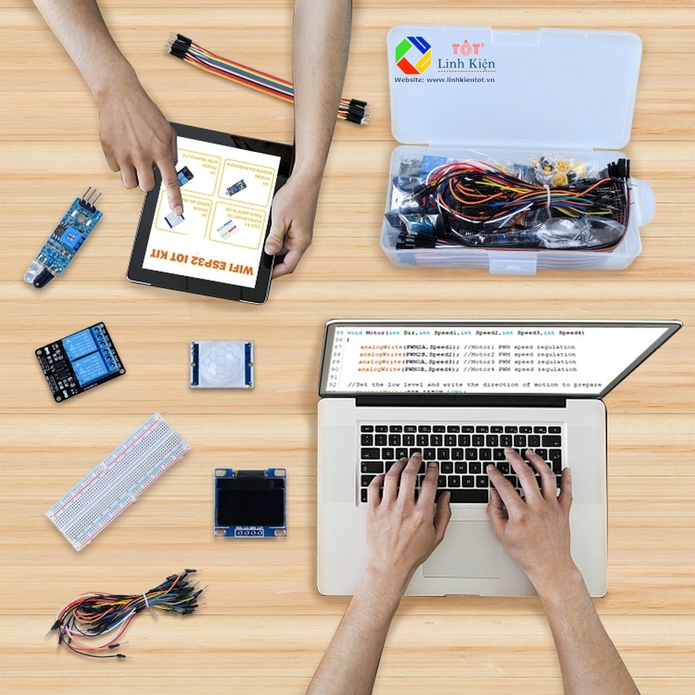 ESP32 IoT Starter Kit - Bộ Thực Hành ESP32 ESP-2S IoT