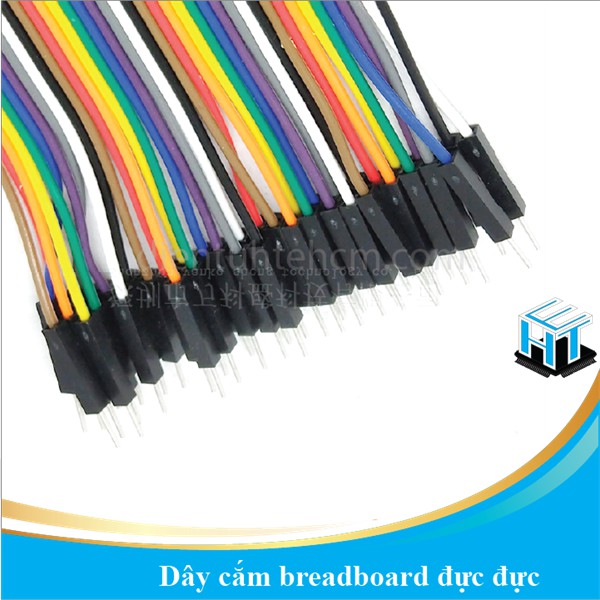 Dây cắm breadboard đực đực 40P dài 20cm loại tốt