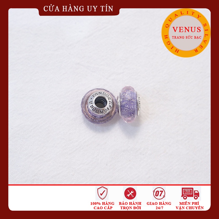 [Hàng cao cấp] Charm glass 3 màu Xanh đậm, xanh ngọc, tím- Mã sản phẩm VENUSGL1