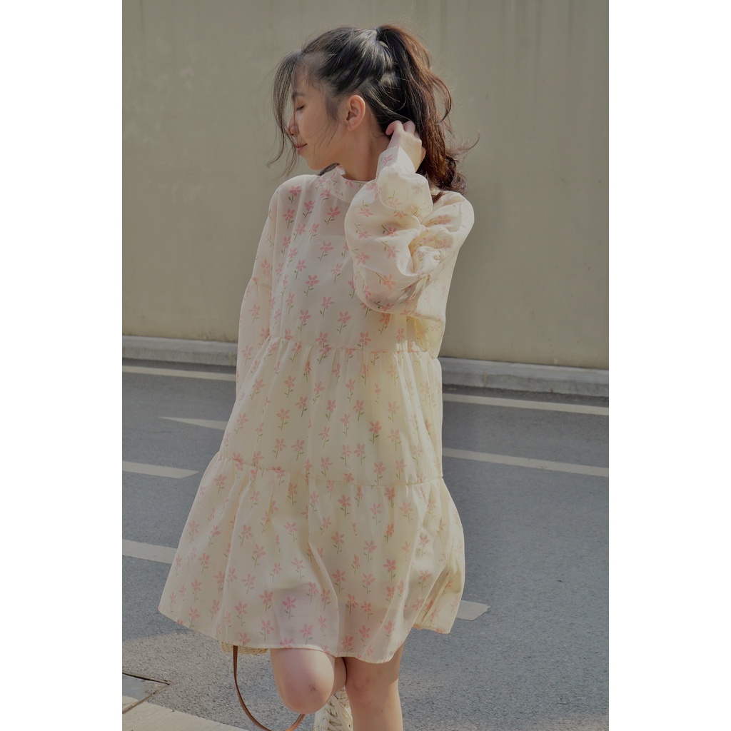 Váy babydoll ba tầng hoa TKV44 LOLLIE STUDIO