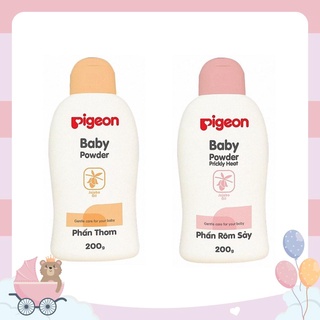 [THƠM LẮM LUÔN] Phấn thơm em bé Pigeon Nắp màu 100g  200g