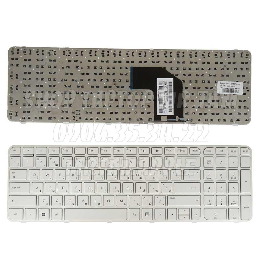 (KEYBOARD) BÀN PHÍM LAPTOP HP G6-2000 dùng cho Pavilion G6 G6-2000, G6-2100, G6-2200, G6-2300