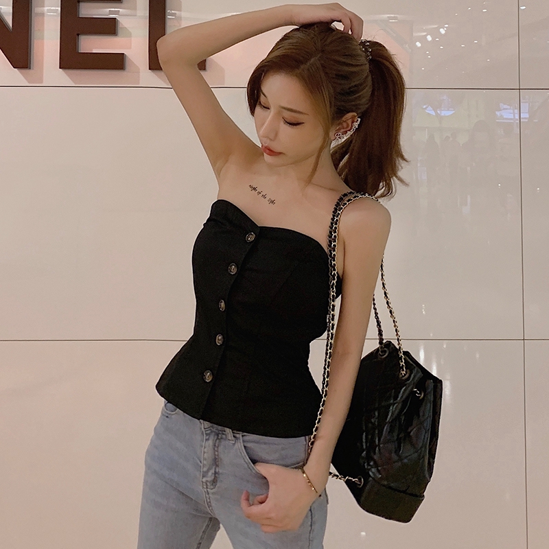 Áo kiểu không tay kiểu dáng Hàn Quốc thời trang cho nữ