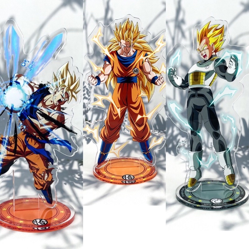 Mô hình Dragon Ball mica nhựa Arcrylic 7 viên ngọc rồng Broly Vegito Songoku Vegeta Gogeta Majin Buu Trunks Fide Rose