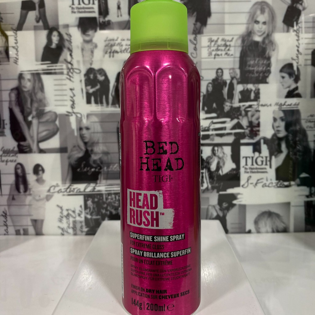 Xịt siêu bóng Headrush Shine Adrenaline Tigi Bed Head 200ml ( New 2021 )