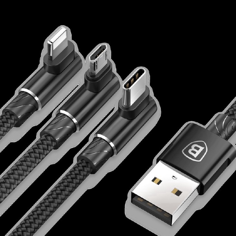 Cáp Baseus_CAMMVP-B chuyển đổi cổng USB-A thành Micro 1.5A 2M