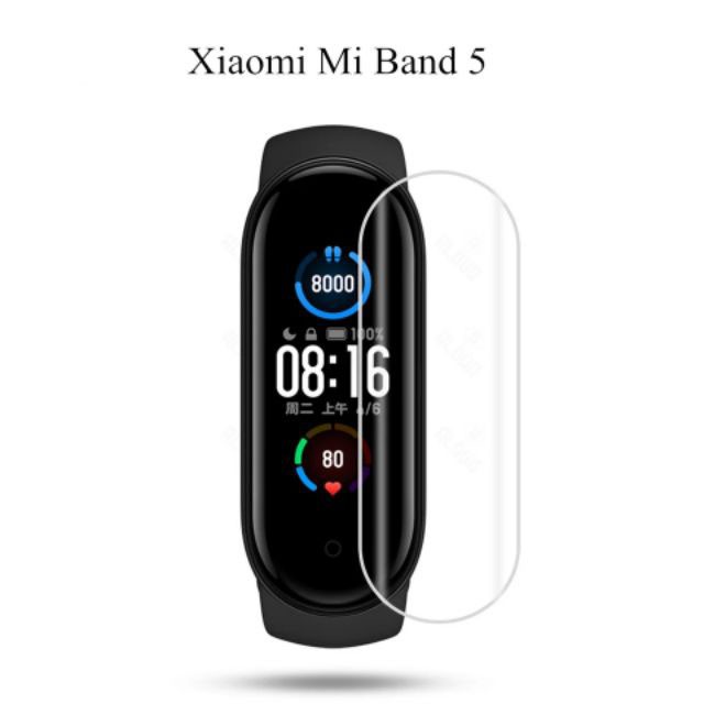 [Mã ELFLASH3 hoàn 10K xu đơn 20K] Bộ 2 miếng dán màn hình miband 4 , miband 5 , miband 6