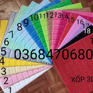 XỐP DÁN TƯỜNG 3D VÂN GẠCH CHỐNG ẨM CÁCH ÂM CÁCH NHIỆT SIÊU RẺ