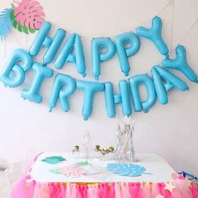 (Mẫu mới)Bóng chữ Happy Birthday Trang Trí Sinh Nhật