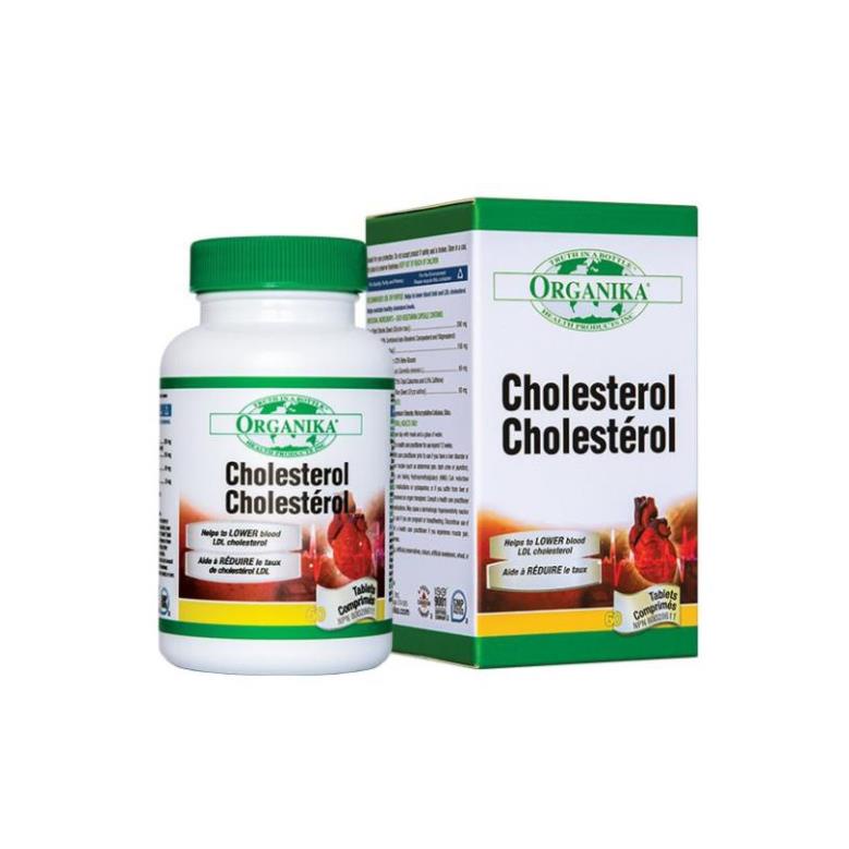 Viên uống Cholesterol Organika hỗ trợ tim mạch, giảm mỡ máu hộp 60 viên
