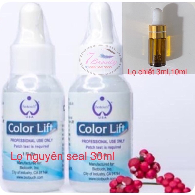 Xoá Xăm Color Lift [Lọ 3ml và 10ml]Dùng Trong Phun Xăm