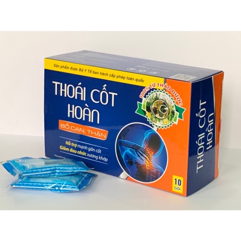 THOÁI CỐT HOÀN - Hộp 10 gói - Hỗ trợ mạnh gân cốt , giảm đau nhức xương khớp