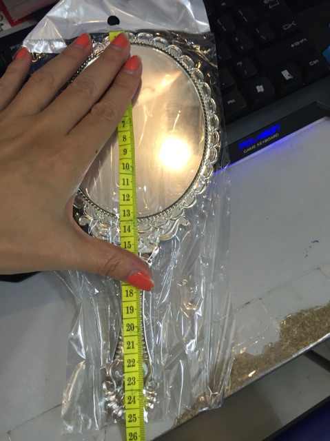 Gương cầm tay công chúa size lớn ASC096