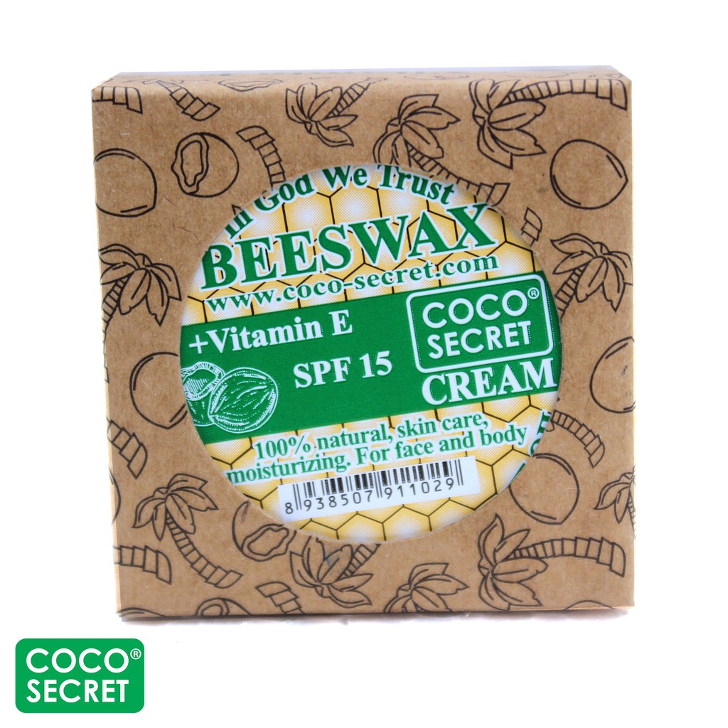 (2.2025) Kem Dưỡng Da Dầu Dừa Sáp Ong 100% Thiên Nhiên Coco Secret dưỡng ẩm sáng da (CocoSecret Cream)