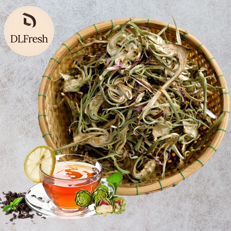 Bông atiso sấy khô DLFresh hoa atiso khô nguyên chất 200g