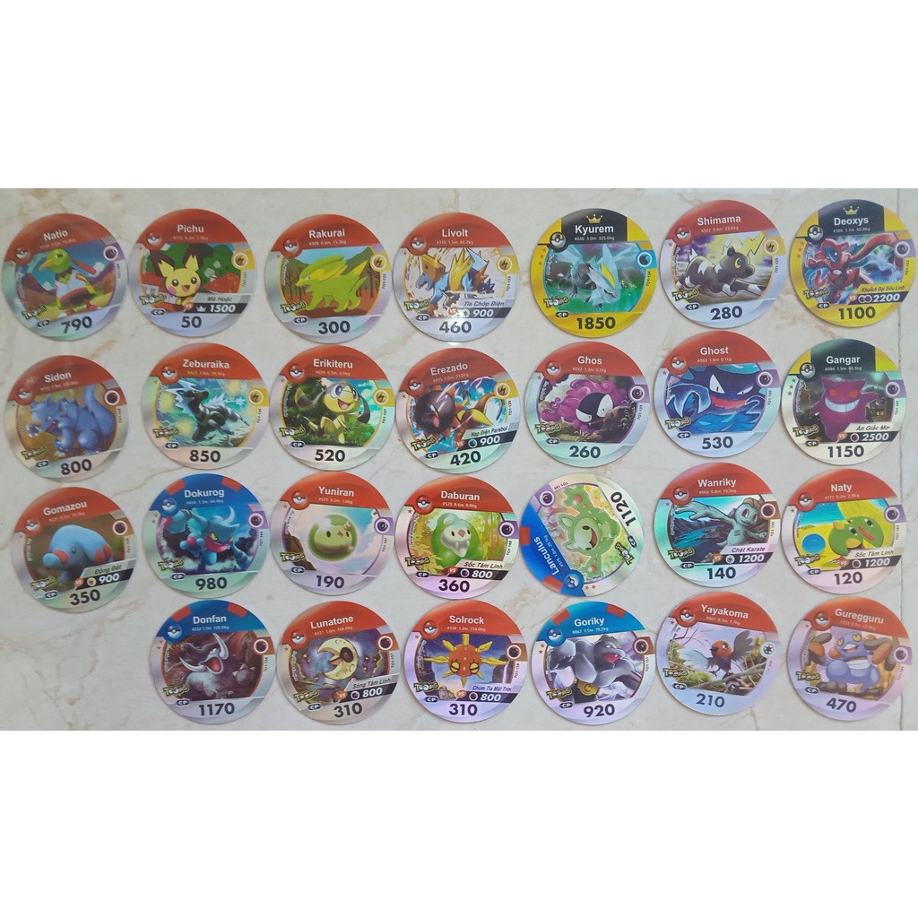 Thẻ Toonies Pokemon mùa tiến hóa siêu cấp