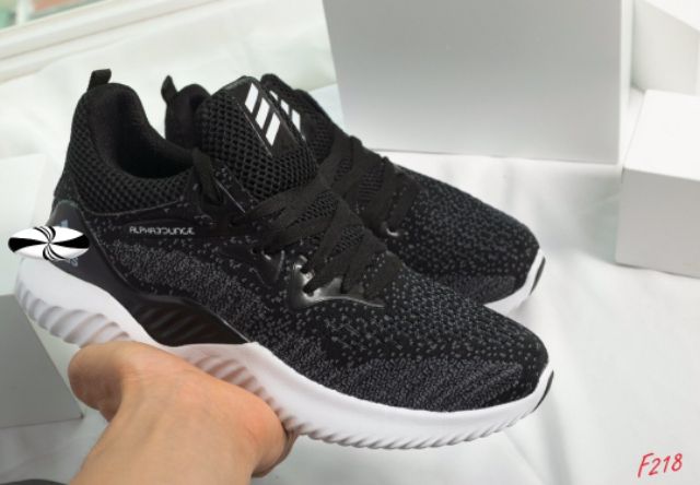 [Fullbox] Giầy thể Alphabounce đen đế trắng couple