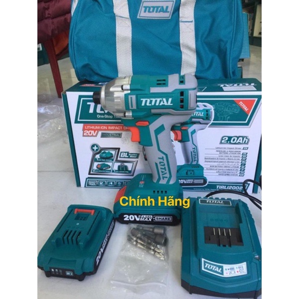 TOTAL Máy siết vít dùng pin Lithium 20V TIRLI2002
