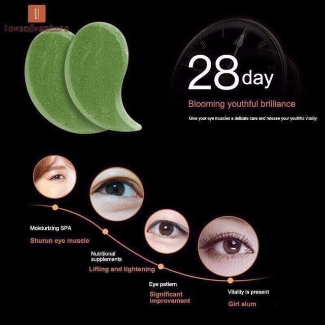 Mặt nạ mắt hộp 60 miếng dạng thạch colagen hộp vàng bioauqua | BigBuy360 - bigbuy360.vn