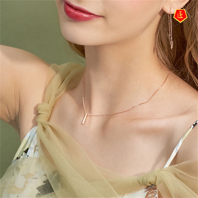 (Hàng Có Sẵn) Vòng cổ Xi Mạ Bạc 925 Đính Đá Sang Trọng