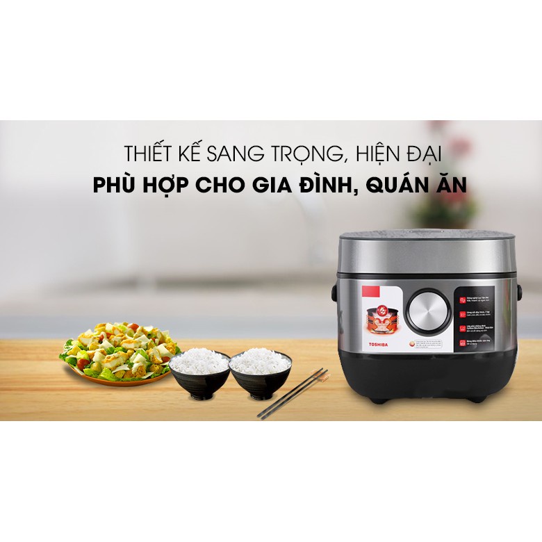 Nồi cơm điện tử cao tần cảm ứng Toshiba 1.8 lít RC-18IP1PV
