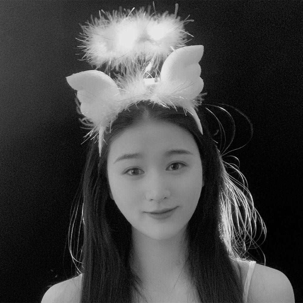 Băng Đô Cài Tóc Bằng Vải Bông Chống Trượt Có Đèn Dành Cho Nữ