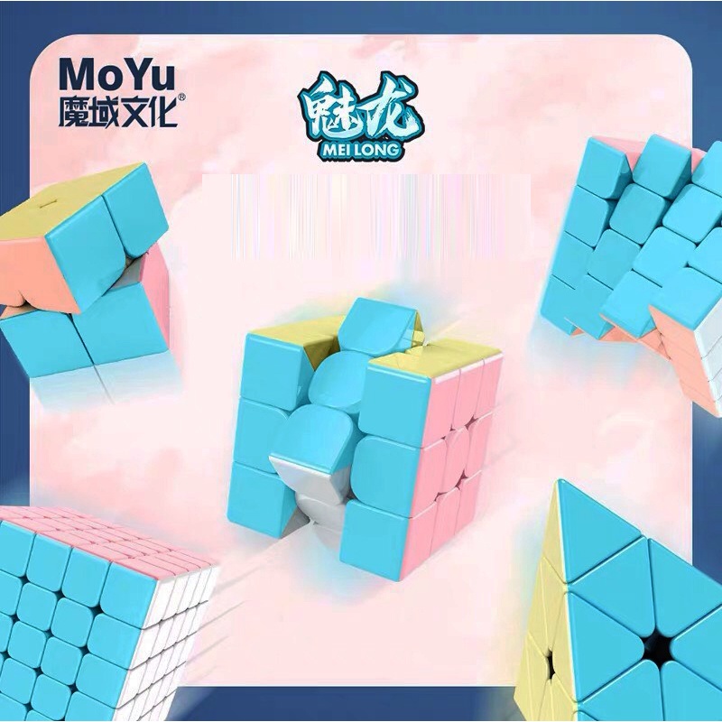 Rubik Macaron 2x2, 3x3, 4x4, 5x5, Tam Giác - Rubik Macaron Không Viền Cao Cấp, Xoay Trơn, Cực Mượt