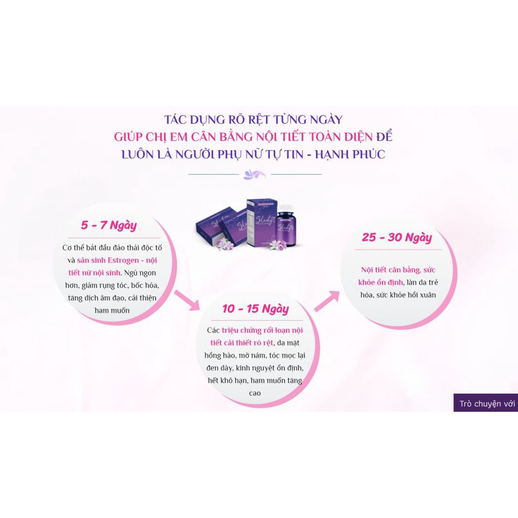 [TẶNG NƯỚC HOA VÙNG KÍN LAGUMI] Viên uống cân bằng nội tiết tố nữ Slady 100 viên giảm khô hạn, tăng cường sinh lý