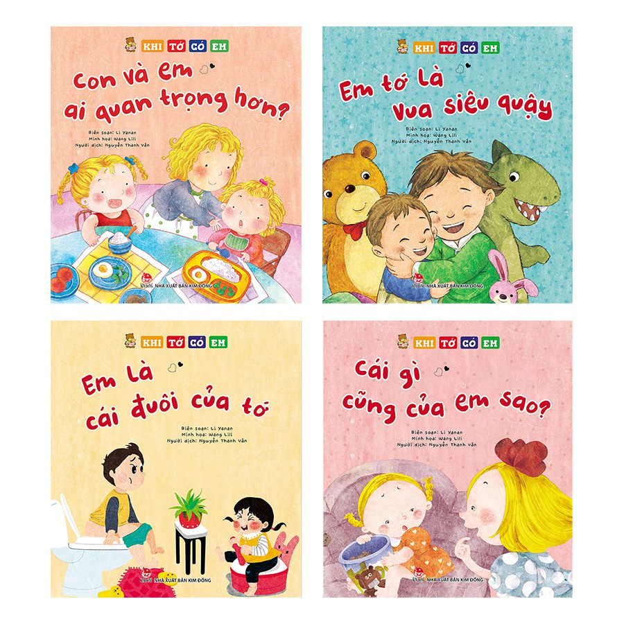 Sách - Combo 4 cuốn khi tớ có em: Con và em+Em tớ+em là+cái gì cũng của em sao.( trọn bộ)