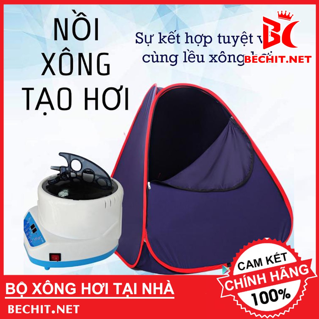 Combo Lều Xông Hơi Và Nồi Xông Hơi Bằng Điện 4 Lít Cao Cấp Chống Tràn