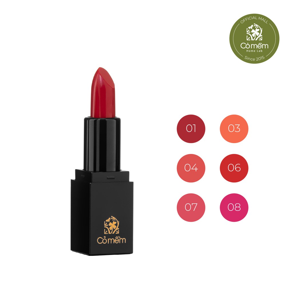 Son Không Chì - Son Lụa Cỏ Mềm - Son Thiên Nhiên An Toàn