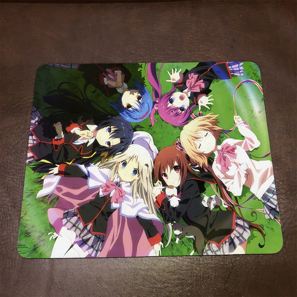 Lót chuột máy tính Anime Little Busters Wallpapers 1 Mousepad cao su êm ái. Nhận in theo yêu cầu