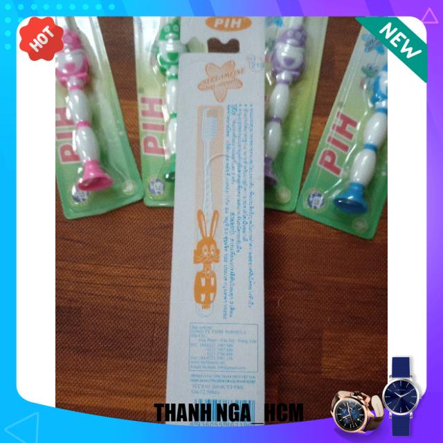 Bàn chải đánh răng cho bé chữ chất liệu mềm mịn chịu được lực cắn, cho bé từ 2 tuổi - 6 tuổi có hút chân để bàn chải