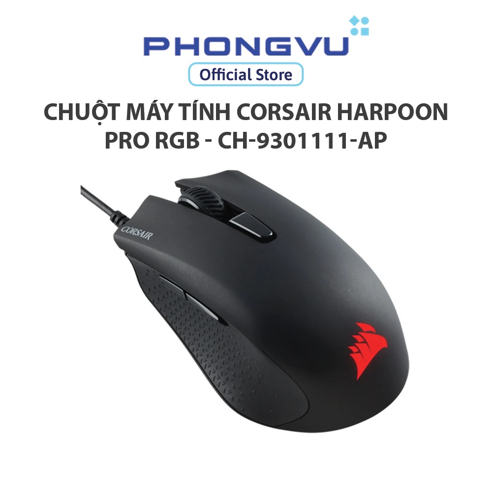 Chuột máy tính Corsair Harpoon PRO RGB - CH-9301111-AP - Bảo hành 24 tháng