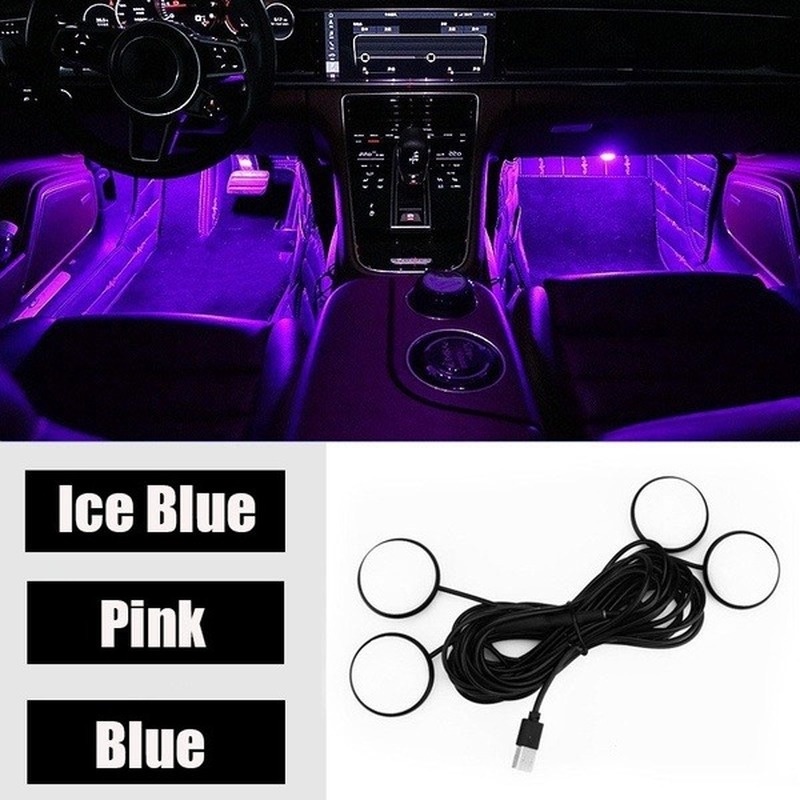 Đèn LED Tạo Hiệu Ứng Ngôi Sao/Đèn Bốn Bóng Thông Dụng Trang Trí Nội Thất Xe Hơi