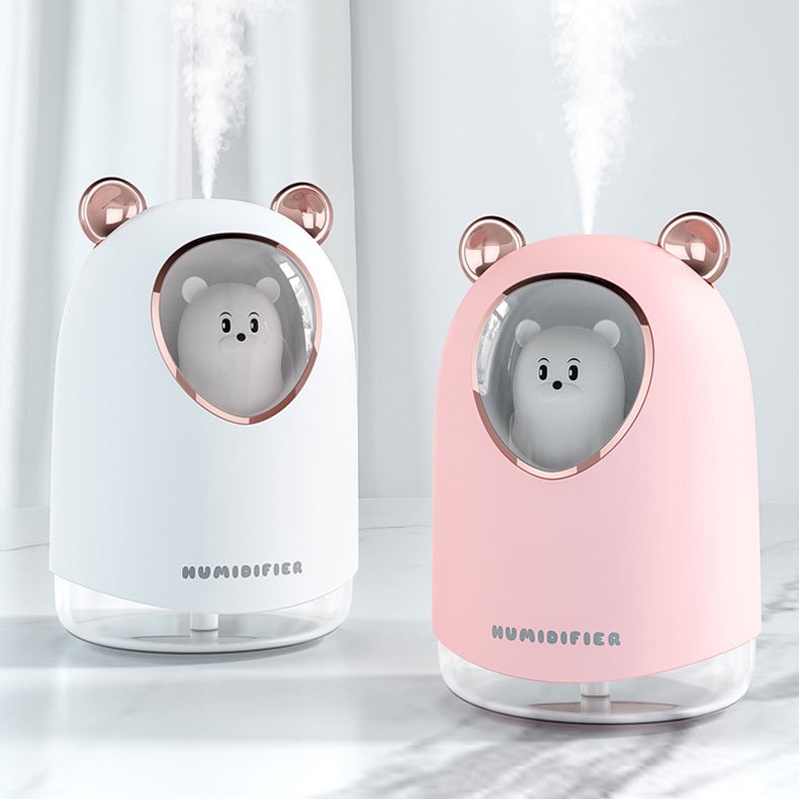 Máy Lọc Không Khí mini Để Bàn Hình Gấu Dễ Thương
