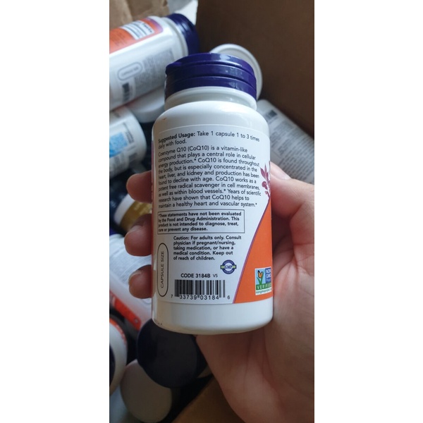 Viên Uống Hỗ Trợ Tim Mạch CoQ10 30mg Now Hộp 60 Viên