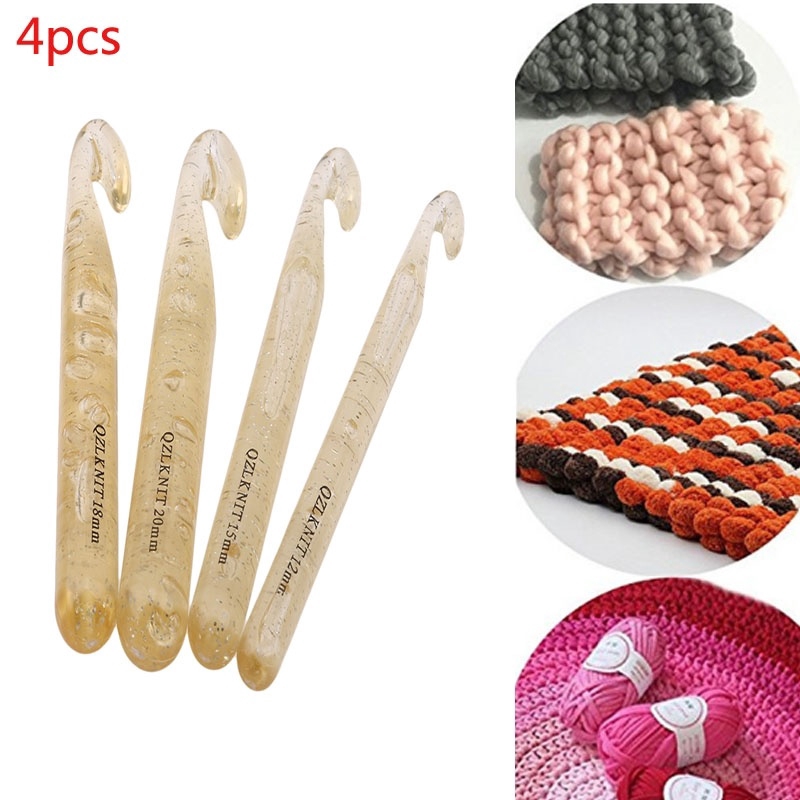 Kim Đan Len 12mm / 15mm / 18mm / 20mm Bằng Nhựa Trong Suốt