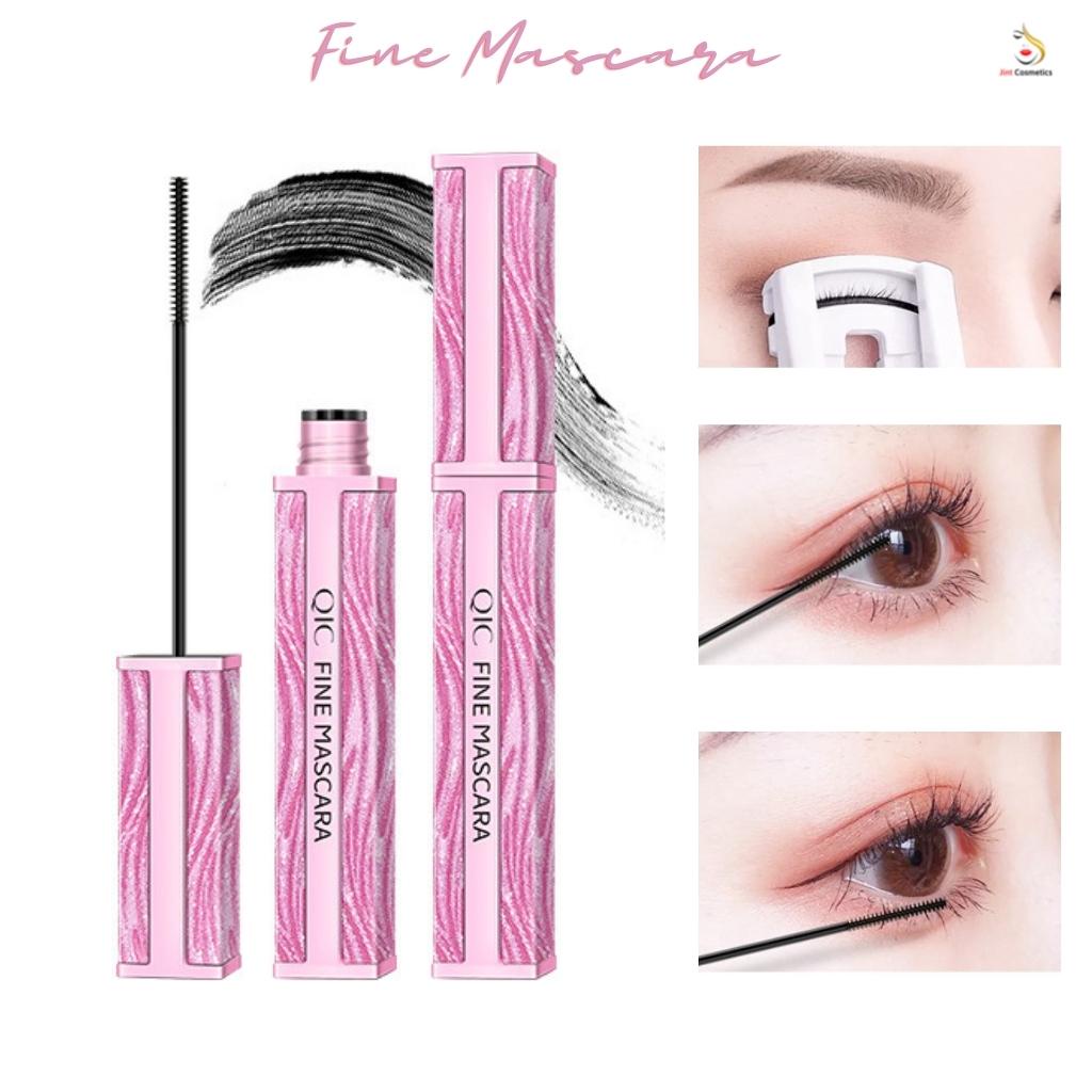 Fine Mascara QIC vỏ hồng lấp lánh đầu nhỏ - mascara JINT