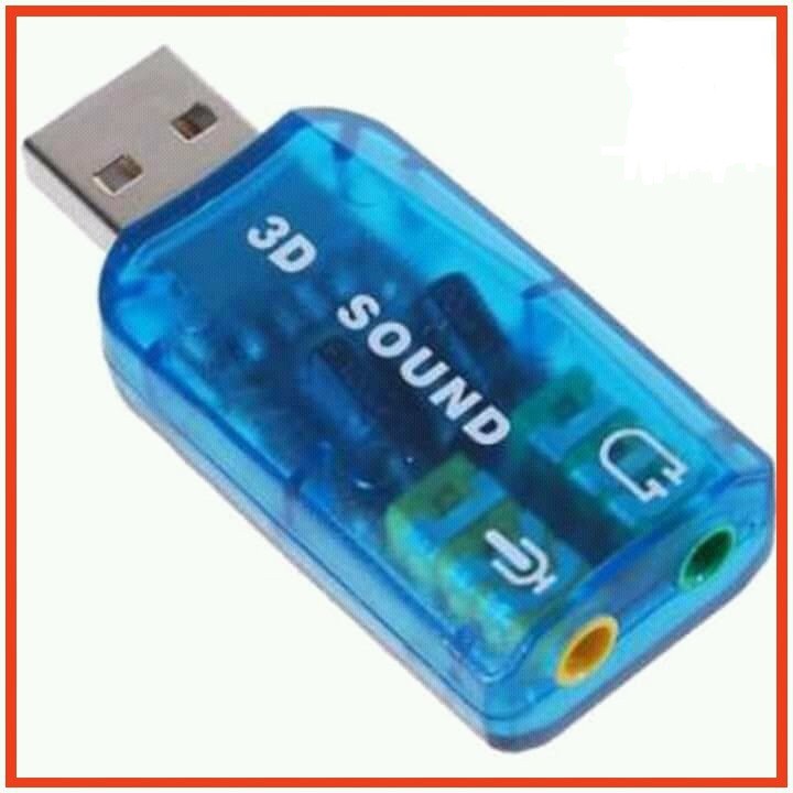 USB ra Sound 5.1 âm thanh 3D (Giao Màu Ngẫu Nhiên) - usb to sound dùng cho máy tính - gắn là chạy, ko cần cài đặt