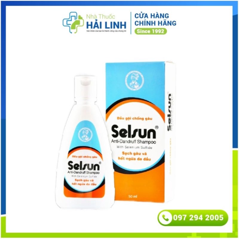 Dầu gội chống gàu Selsun ⚡ Tặng quà ⚡ Chai 100ml Giúp đánh bay gàu, không ngứa, tóc khỏe mạnh